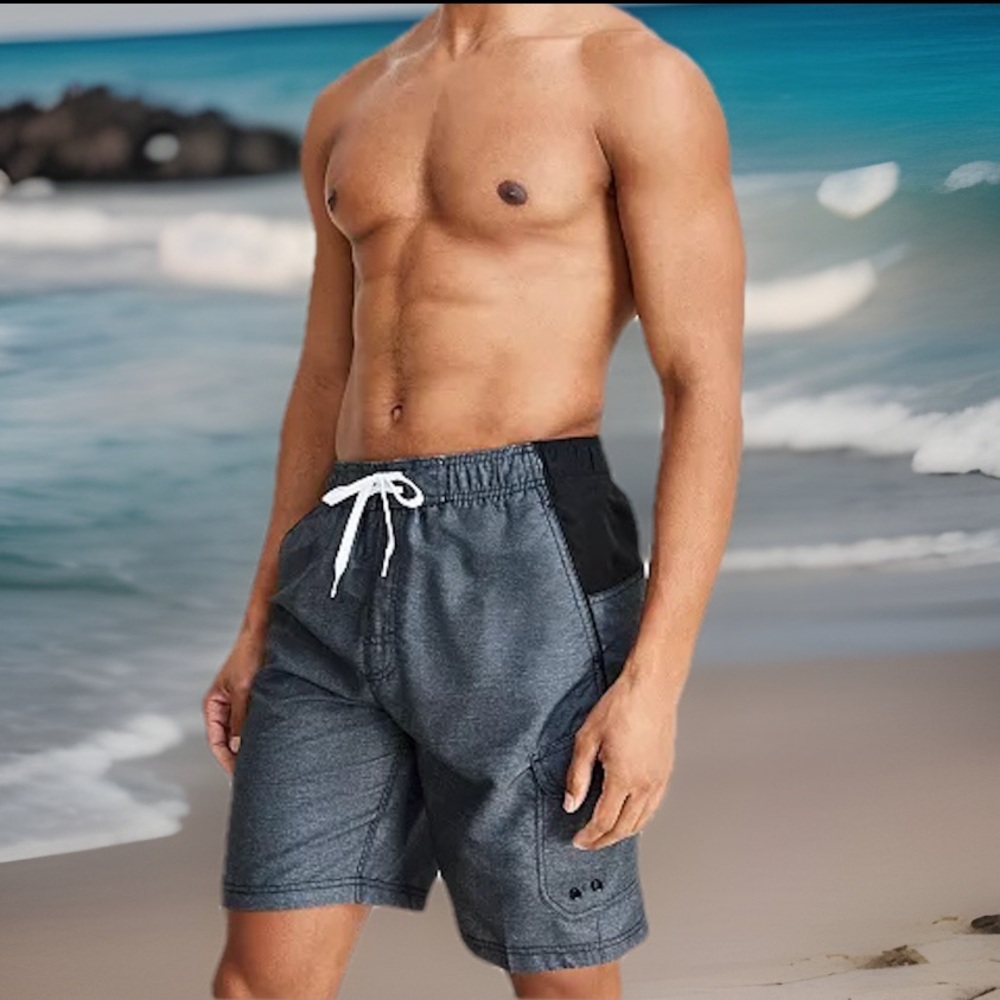 Speedo Marina Sport VOLLEY 20" VaporPLUS 9" Swim Trunks UPF 50+BlockTheBurn